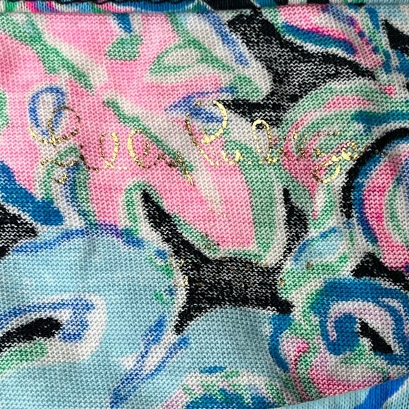 Lilly Pulitzer Mini Marlowe Dress Girls Size 4 Onyx Lets Get Wild Print - Picture 4 of 5
